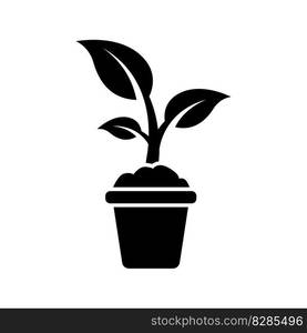 Plant icon vector on trendy design