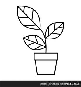 Plant icon vector on trendy design.