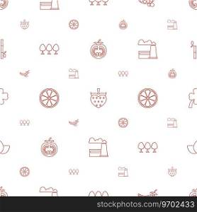 Plant icons pattern seamless white background Vector Image