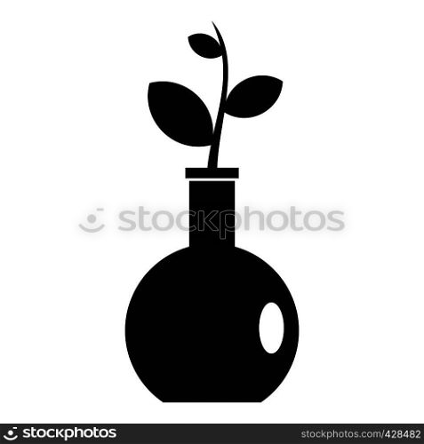 Plant in a vase icon. Simple illustration of plant in a vase vector icon for web. Plant in a vase icon, simple style