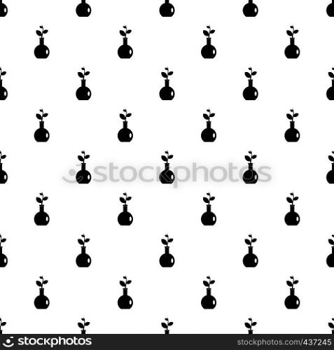 Plant in a vase pattern seamless in simple style vector illustration. Plant in a vase pattern vector