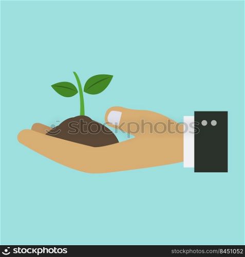 Plant in hand