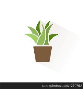 Plant. Isolated color icon. Spring glyph vector illustration