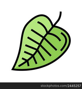 plant leaf color icon vector. plant leaf sign. isolated symbol illustration. plant leaf color icon vector illustration