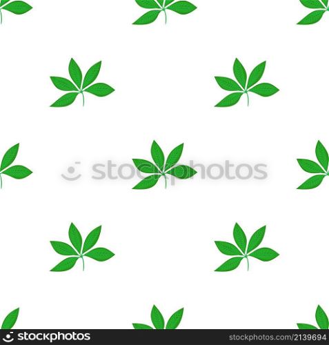 Plant leaf pattern seamless background texture repeat wallpaper geometric vector. Plant leaf pattern seamless vector