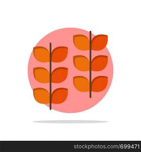 Plant, Leaf, Plant, Growth Abstract Circle Background Flat color Icon