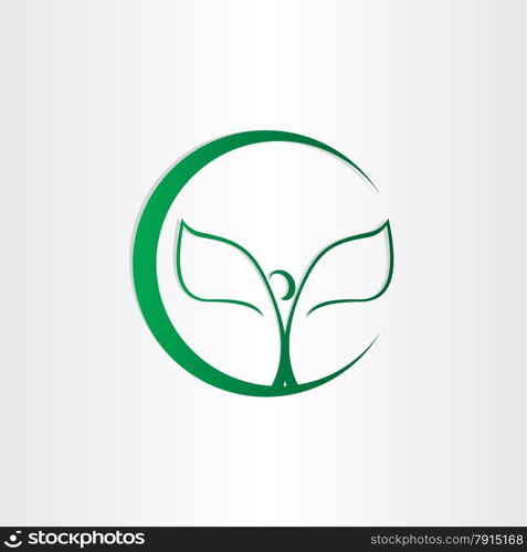 plant man tree leafs bio health icon