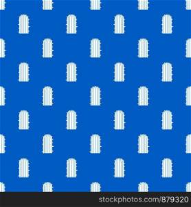 Plant of desert pattern repeat seamless in blue color for any design. Vector geometric illustration. Plant of desert pattern seamless blue