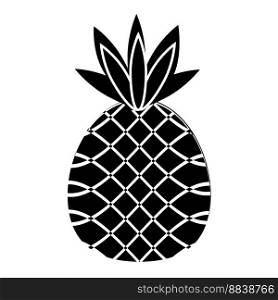 Plant pineapple icon cartoon vector. Ananas fruit. Tropical slice. Plant pineapple icon cartoon vector. Ananas fruit