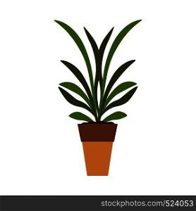 Plant pot vector icon leaf. Garden green symbol growth flower. Botanical seed stem environment indoor flora