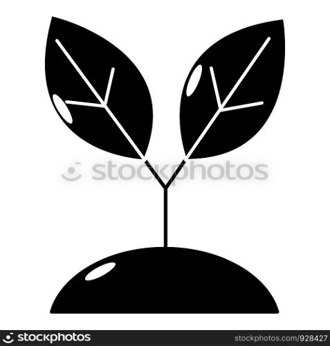 Plant sprout icon. Simple illustration of plant sprout vector icon for web. Plant sprout icon, simple style