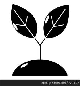 Plant sprout icon. Simple illustration of plant sprout vector icon for web. Plant sprout icon, simple style