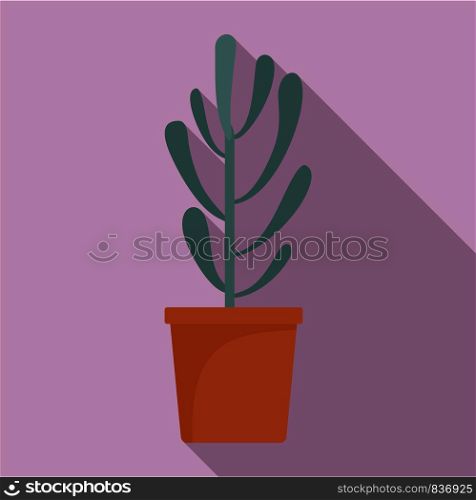 Plant tree cactus icon. Flat illustration of plant tree cactus vector icon for web design. Plant tree cactus icon, flat style