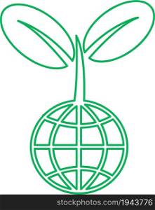 Plant tree icon concept sign design