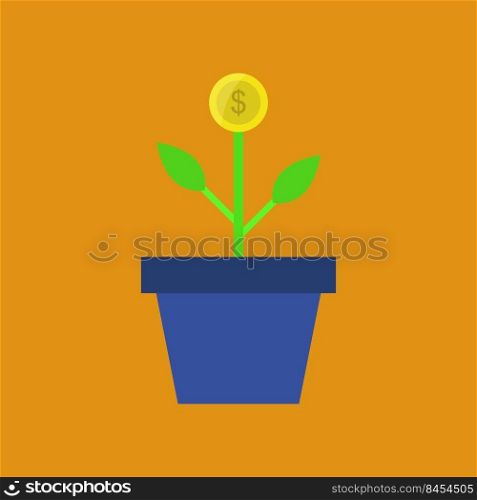 Plant with money