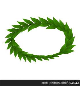 Plant wreath icon. Isometric illustration of plant wreath vector icon for web. Plant wreath icon, isometric style