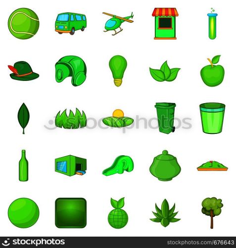Plantation icons set. Cartoon set of 25 plantation vector icons for web isolated on white background. Plantation icons set, cartoon style