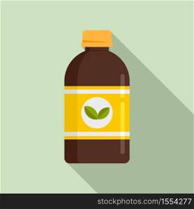 Plants cough syrup icon. Flat illustration of plants cough syrup vector icon for web design. Plants cough syrup icon, flat style