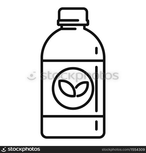 Plants cough syrup icon. Outline plants cough syrup vector icon for web design isolated on white background. Plants cough syrup icon, outline style