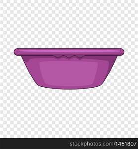 Plastic basin icon. Cartoon illustration of plastic basin vector icon for web design. Plastic basin icon, cartoon style