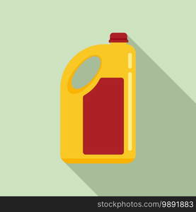 Plastic bottle cleaner icon. Flat illustration of plastic bottle cleaner vector icon for web design. Plastic bottle cleaner icon, flat style