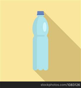 Plastic bottle icon. Flat illustration of plastic bottle vector icon for web design. Plastic bottle icon, flat style