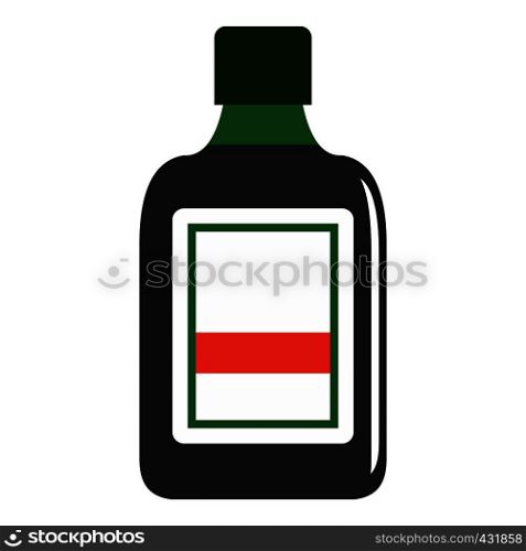 Plastic bottle icon flat isolated on white background vector illustration. Plastic bottle icon isolated
