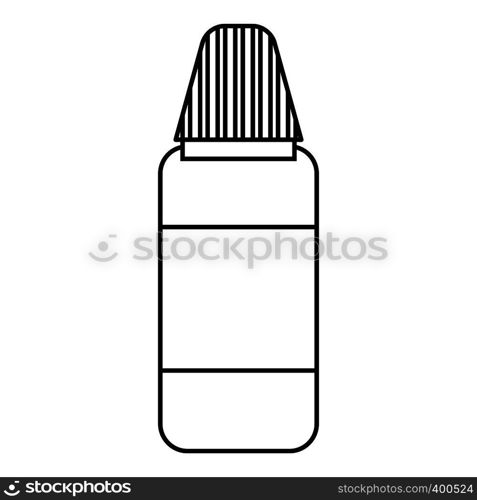 Plastic bottle icon. Outline illustration of plastic bottle vector icon for web. Plastic bottle icon, outline style