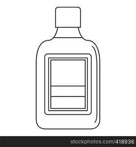 Plastic bottle icon. Outline illustration of plastic bottle vector icon for web. Plastic bottle icon, outline style