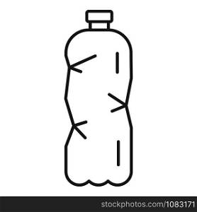 Plastic bottle icon. Outline plastic bottle vector icon for web design isolated on white background. Plastic bottle icon, outline style