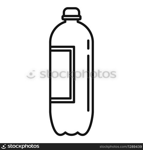 Plastic bottle icon. Outline plastic bottle vector icon for web design isolated on white background. Plastic bottle icon, outline style