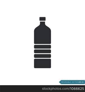 Plastic Bottle Icon Vector Logo Template Illustration Design. Vector EPS 10.