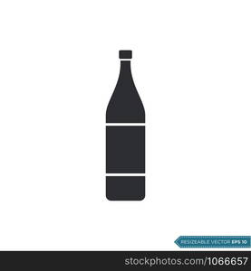 Plastic Bottle Icon Vector Template Illustration Design