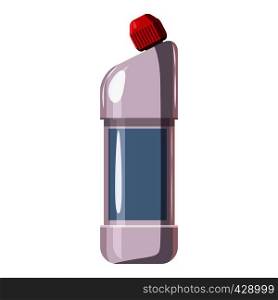Plastic bottle of detergent icon. Cartoon illustration of plastic bottle of detergent vector icon for web. Plastic bottle of detergent icon, cartoon style
