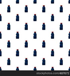 Plastic bottles of cleaning product pattern seamless repeat in cartoon style vector illustration. Plastic bottles of cleaning product pattern