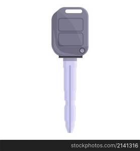 Plastic car alarm key icon cartoon vector. Remote system. Chain door. Plastic car alarm key icon cartoon vector. Remote system