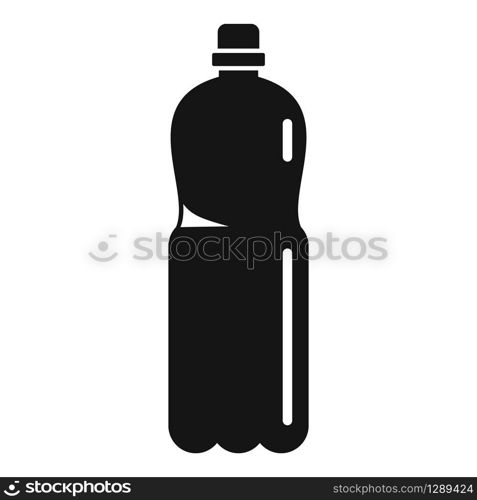 Plastic carry bottle icon. Simple illustration of plastic carry bottle vector icon for web design isolated on white background. Plastic carry bottle icon, simple style