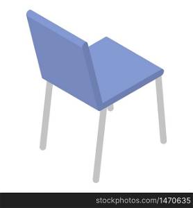 Plastic chair icon. Isometric of plastic chair vector icon for web design isolated on white background. Plastic chair icon, isometric style