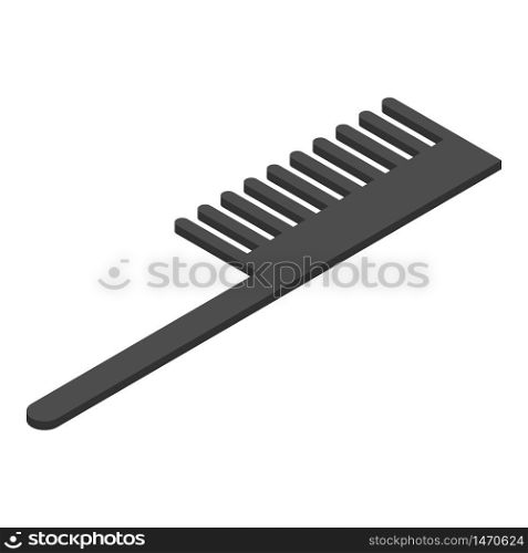 Plastic comb icon. Isometric of plastic comb vector icon for web design isolated on white background. Plastic comb icon, isometric style