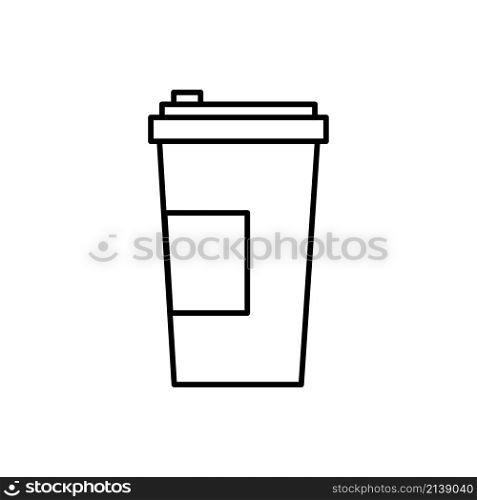 Plastic cup icon. Coffee mug. Drink logo. Beverage sign. Outline shape. Simple design. Vector illustration. Stock image. EPS 10.. Plastic cup icon. Coffee mug. Drink logo. Beverage sign. Outline shape. Simple design. Vector illustration. Stock image.