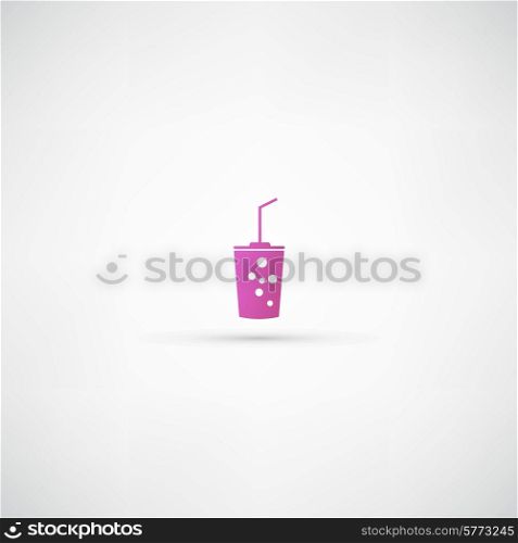 Plastic cups icon