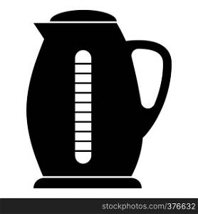 Plastic electric kettle icon. Simple illustration of plastic electric kettle vector icon for web. Plastic electric kettle icon, simple style