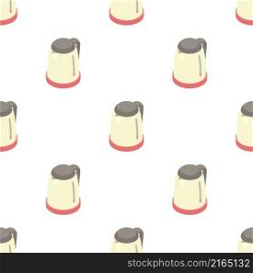 Plastic electric kettle pattern seamless background texture repeat wallpaper geometric vector. Plastic electric kettle pattern seamless vector
