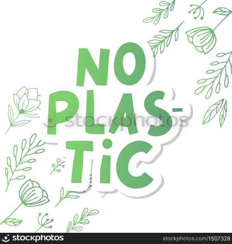 Plastic free product sign for labels, stickers. Plastic free product sign for labels, stickers no plastic lettering