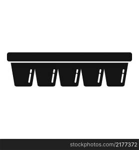 Plastic ice cube tray icon simple vector. Water container. Form maker. Plastic ice cube tray icon simple vector. Water container