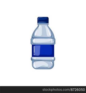 plastic mineral water bottle cartoon. plastic mineral water bottle sign. isolated symbol vector illustration. plastic mineral water bottle cartoon vector illustration