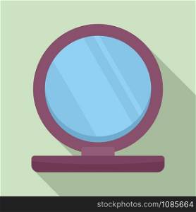 Plastic mirror icon. Flat illustration of plastic mirror vector icon for web design. Plastic mirror icon, flat style