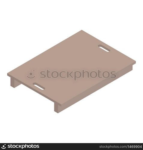 Plastic pallet icon. Isometric of plastic pallet vector icon for web design isolated on white background. Plastic pallet icon, isometric style