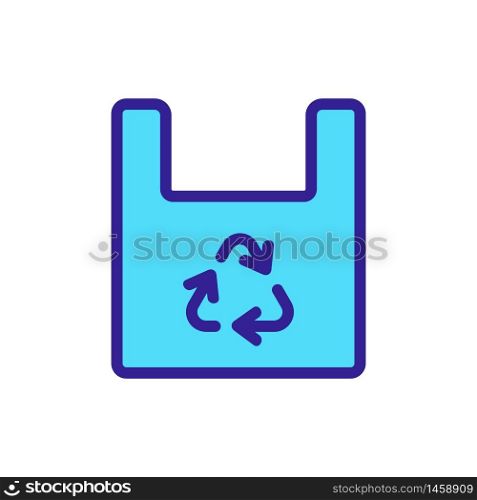 plastic recycling icon vector. plastic recycling sign. color symbol illustration. plastic recycling icon vector outline illustration