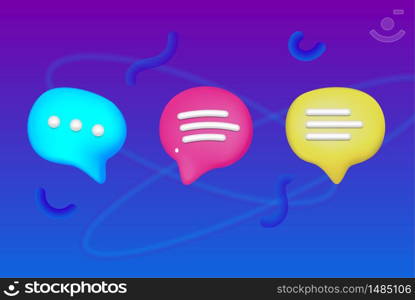 Plastic speech bubble plasticine text message